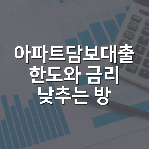 아파트담보대출 한도와 금리 낮추는 방법, 신청 전 이렇게 따지면 됩니다 - 요약