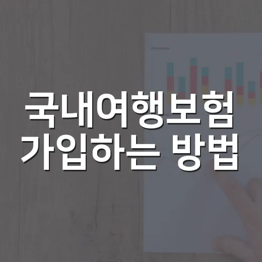 국내여행보험 가입하는 방법, 1박 2일 여행도 이렇게 고르면 낭비를 줄입니다 - 요약
