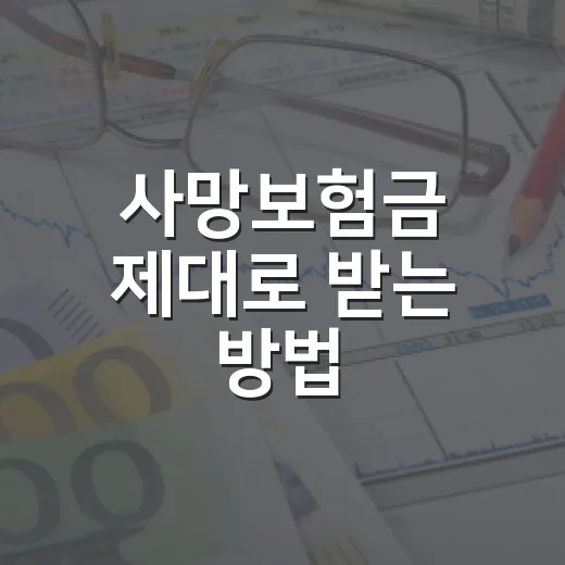 사망보험금 제대로 받는 방법: 수익자 확인부터 청구 서류까지 - 요약