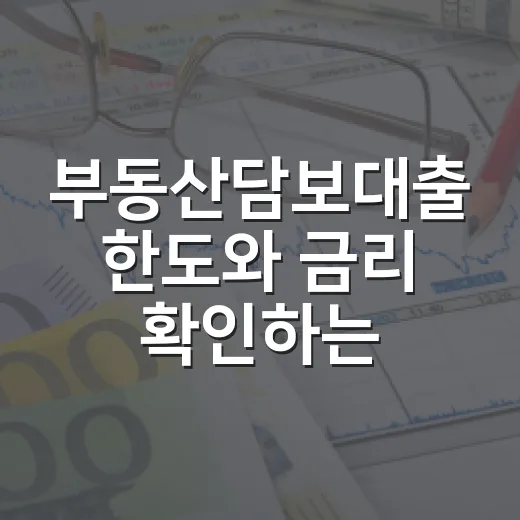 부동산담보대출 한도와 금리 확인하는 방법, 처음이면 이렇게 계산하세요 - 요약