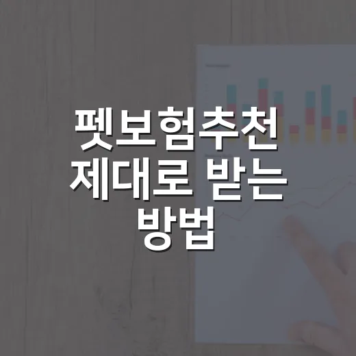 펫보험추천 제대로 받는 방법: 보험료보다 먼저 볼 5가지 - 요약