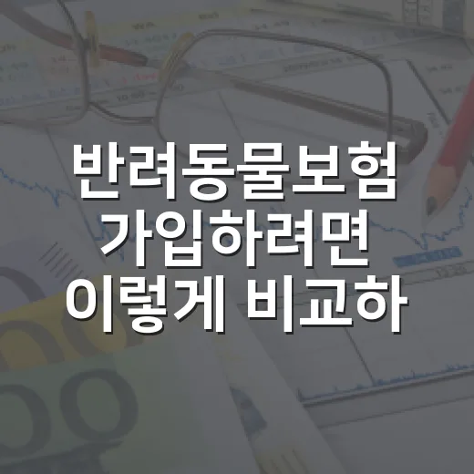 반려동물보험 가입하려면 이렇게 비교하면 손해를 줄입니다 - 요약