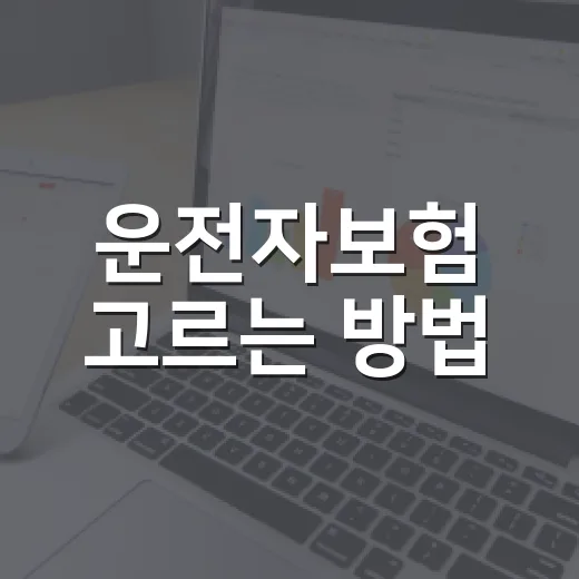 운전자보험 고르는 방법, 초보자도 특약에서 헷갈리지 않으려면 이렇게 - 요약