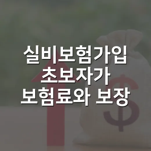 실비보험가입 초보자가 보험료와 보장 조건을 비교하는 방법 - 요약