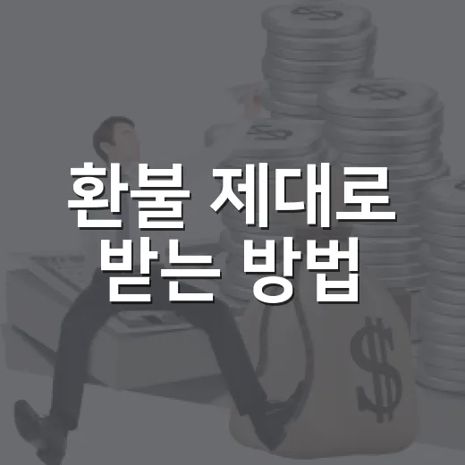 환불 제대로 받는 방법: 카드 취소부터 위약금 계산까지 - 요약