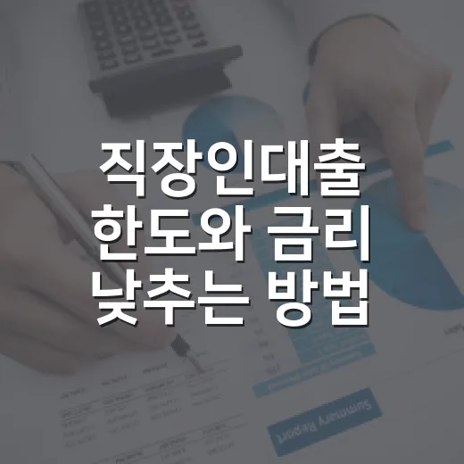 직장인대출 한도와 금리 낮추는 방법, 신청 전 이렇게 준비하세요 - 요약