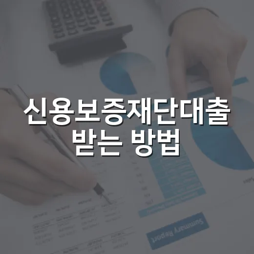 신용보증재단대출 받는 방법: 한도와 보증료부터 확인하는 법 - 요약