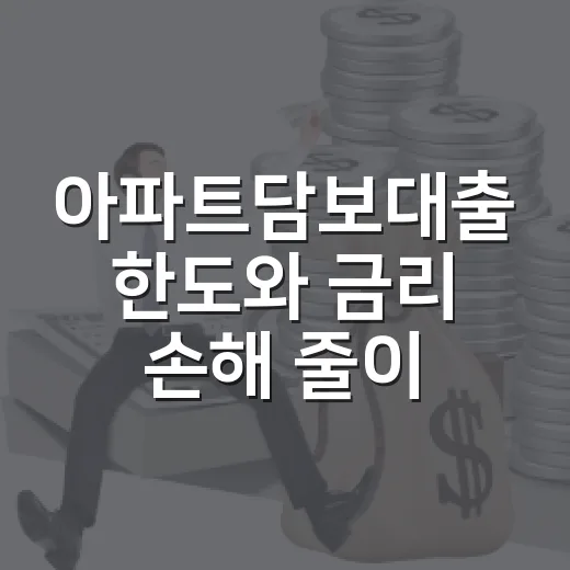 아파트담보대출 한도와 금리 손해 줄이는 방법 - 요약