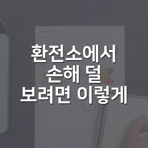 환전소에서 손해 덜 보려면 이렇게 비교하는 방법 - 요약