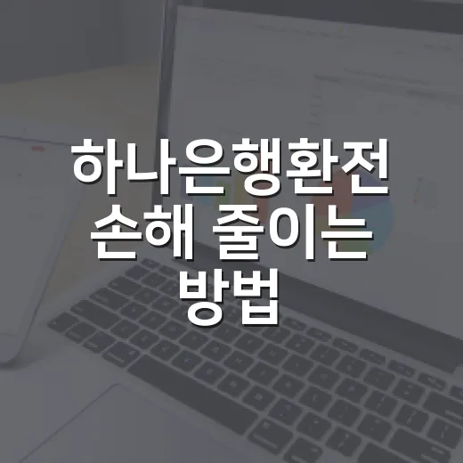 하나은행환전 손해 줄이는 방법: 앱 신청부터 수령까지 이렇게 - 요약