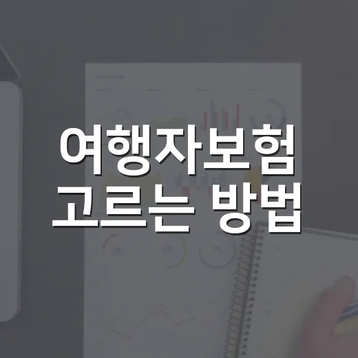 여행자보험 고르는 방법, 보험료보다 먼저 볼 6가지 - 요약