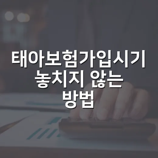 태아보험가입시기 놓치지 않는 방법, 임신 주수별로 이렇게 잡으면 됩니다 - 요약