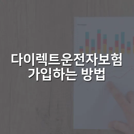 다이렉트운전자보험 가입하는 방법, 가격보다 먼저 봐야 할 기준 - 요약