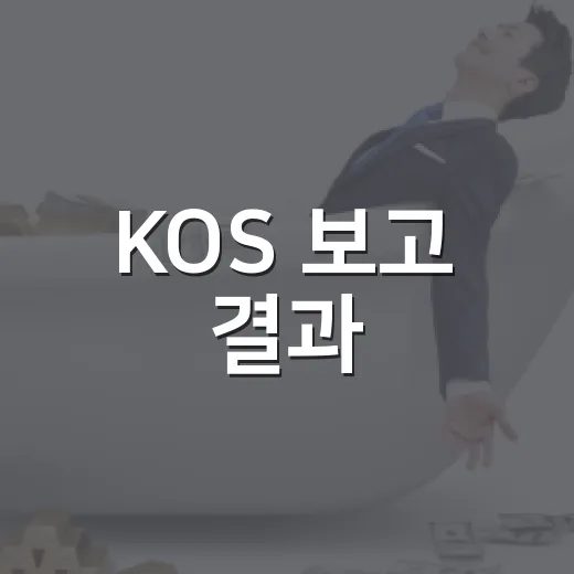 KOS 보고 결과 - 요약