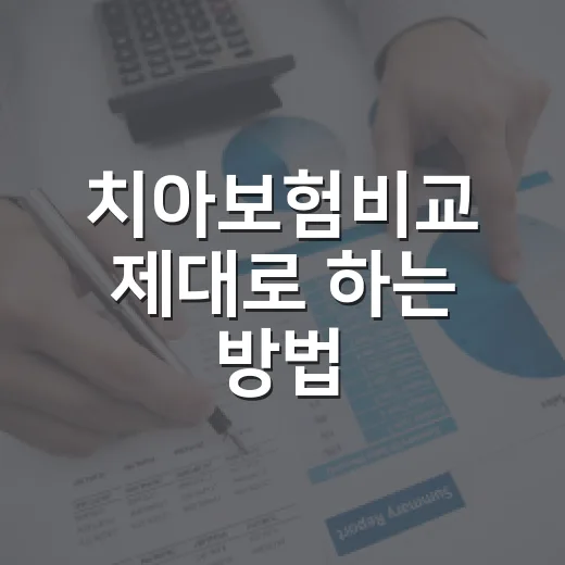 치아보험비교 제대로 하는 방법, 보험료보다 먼저 볼 6가지 - 요약