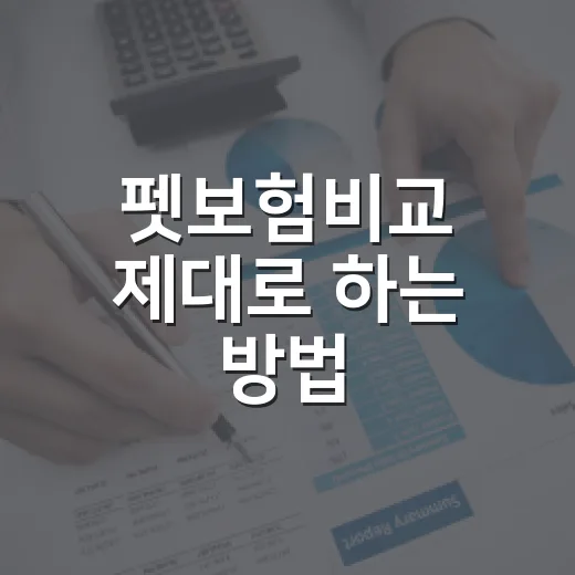 펫보험비교 제대로 하는 방법, 보험료보다 먼저 봐야 할 것들 - 요약