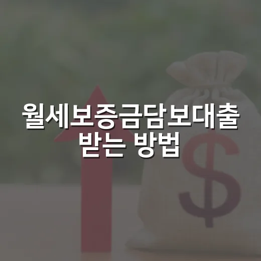 월세보증금담보대출 받는 방법, 한도와 위험을 먼저 계산하는 법 - 요약