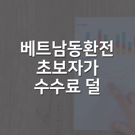 베트남동환전 초보자가 수수료 덜 내고 준비하는 방법 - 요약