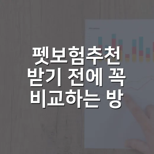 펫보험추천 받기 전에 꼭 비교하는 방법 - 요약