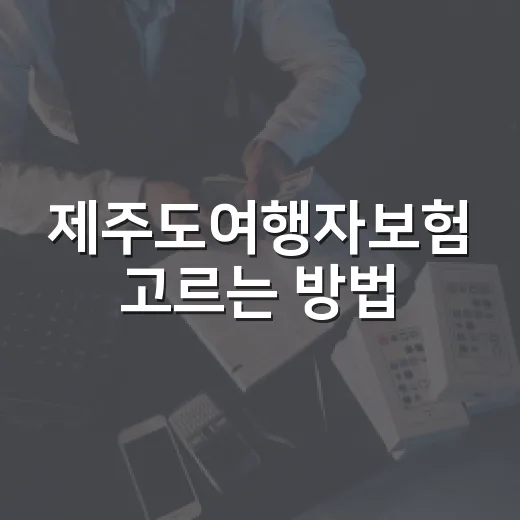 제주도여행자보험 고르는 방법, 항공 지연부터 렌터카까지 이렇게 따져보세요 - 요약