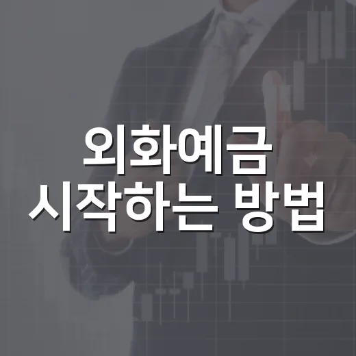 외화예금 시작하는 방법, 환율과 이자까지 같이 보는 법 - 요약