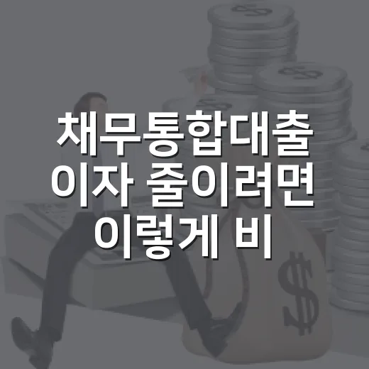 채무통합대출 이자 줄이려면 이렇게 비교하세요 - 요약