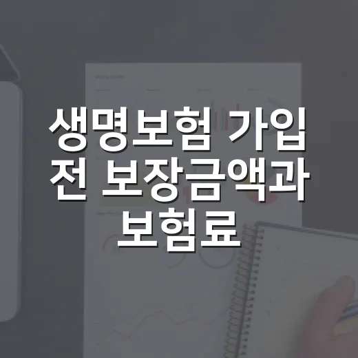 생명보험 가입 전 보장금액과 보험료 정하는 방법 - 요약