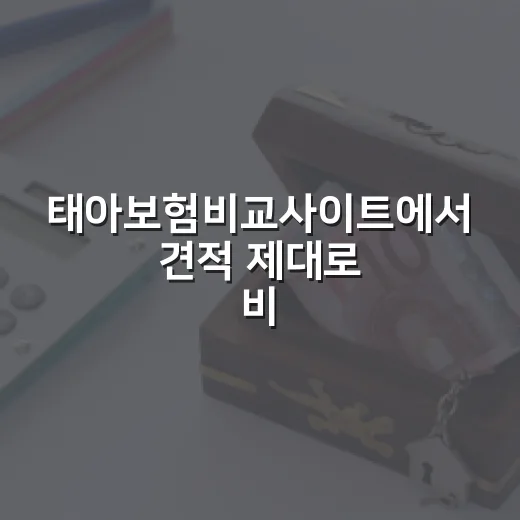 태아보험비교사이트에서 견적 제대로 비교하는 방법 - 요약