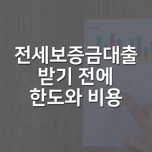 전세보증금대출 받기 전에 한도와 비용 확인하는 방법 - 요약