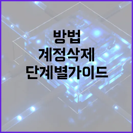 인스타 계정 삭제하는 방법: 단계별 가이드 - 요약