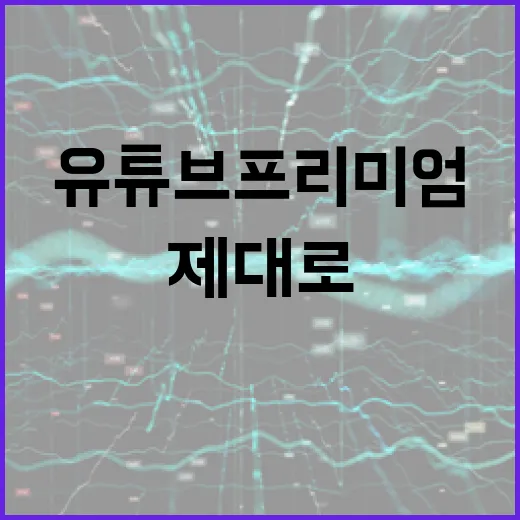 유튜브 프리미엄, 제대로 활용하는 법 - 요약