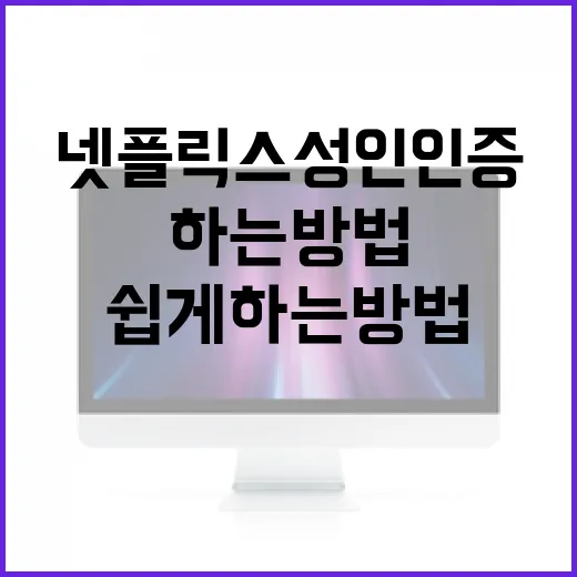 넷플릭스 성인인증 쉽게 하는 방법 - 요약