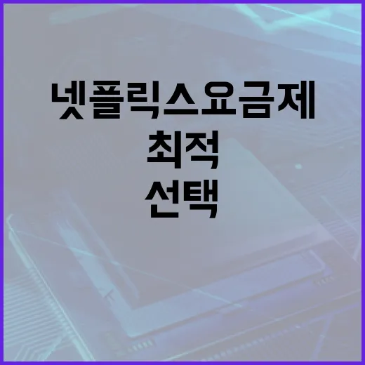 최적의 넷플릭스 요금제를 선택하는 방법 - 요약