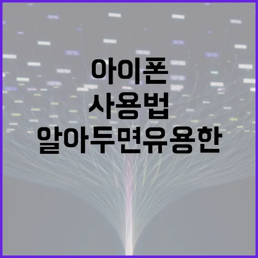 아이폰18 사용법: 알아두면 유용한 팁과 트릭 - 요약