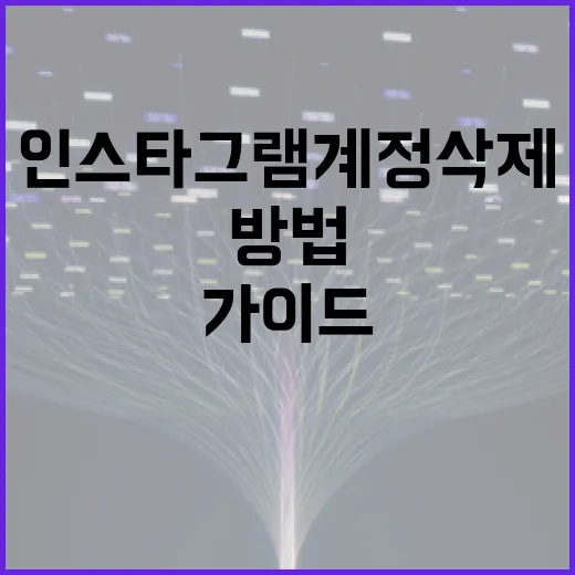 인스타그램 계정 삭제하는 방법: 단계별 가이드 - 요약
