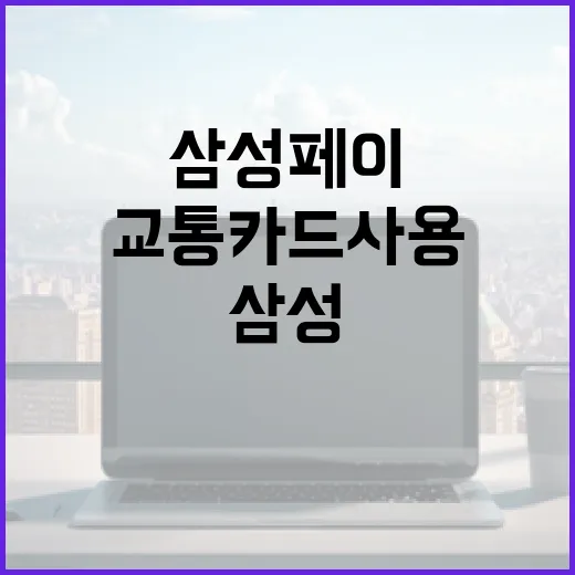 삼성페이로 교통카드 사용하는 방법 - 요약