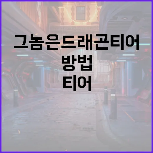 그놈은 드래곤 티어를 이해하고 활용하는 방법 - 요약