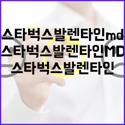 스타벅스 발렌타인 MD를 활용하는 방법 - 요약