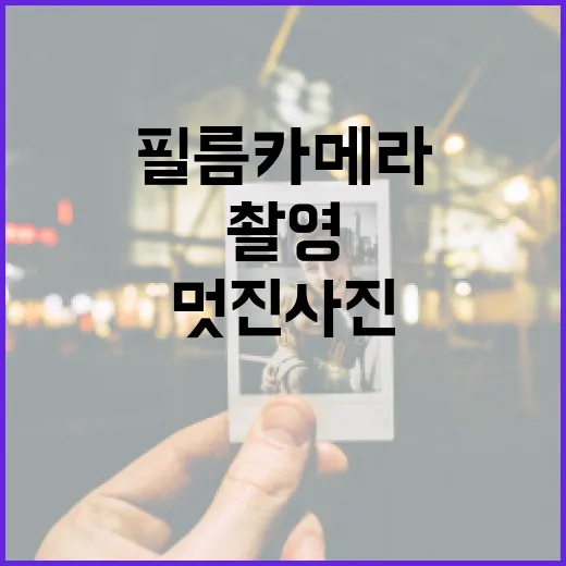 필름카메라로 멋진 사진 촬영하는 방법 - 요약