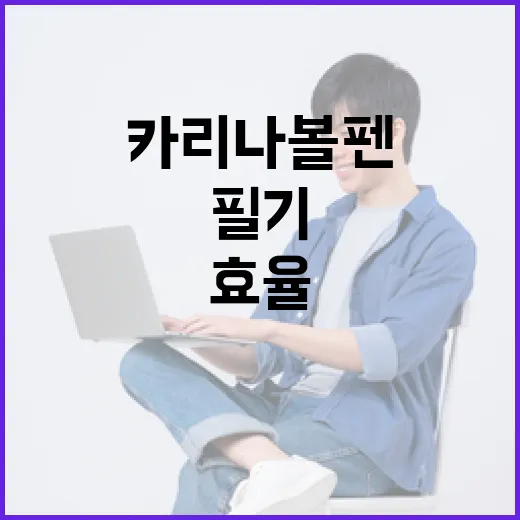 카리나 볼펜 활용하여 필기 효율 높이는 방법 - 요약