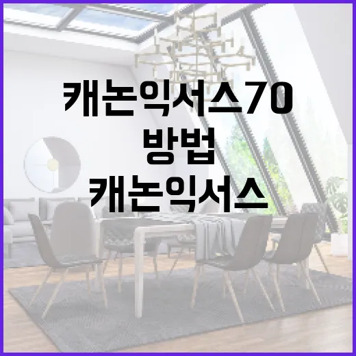 캐논 익서스 70으로 멋진 사진 찍는 방법 - 요약