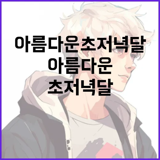 아름다운 초저녁달을 촬영하는 방법 - 요약