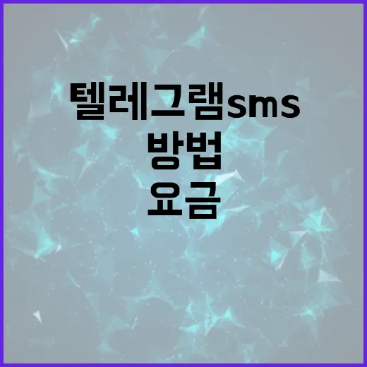 텔레그램 SMS 요금을 절약하는 방법 - 요약