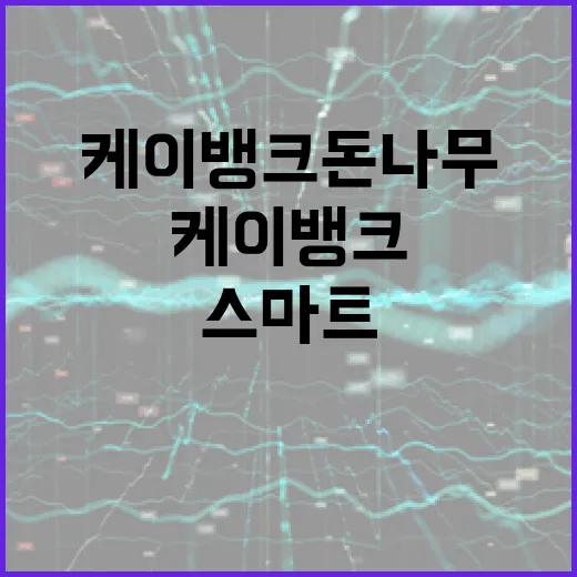 케이뱅크 돈나무로 스마트하게 자산 늘리는 방법 - 요약