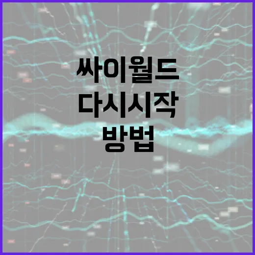 싸이월드를 다시 시작하는 방법 - 요약