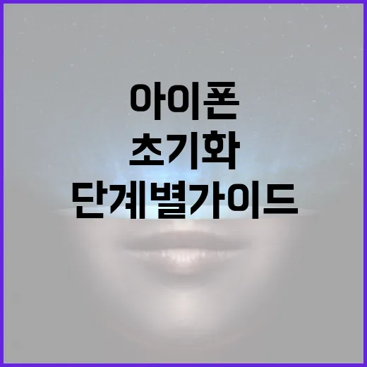 아이폰 초기화하는 방법: 단계별 가이드 - 요약