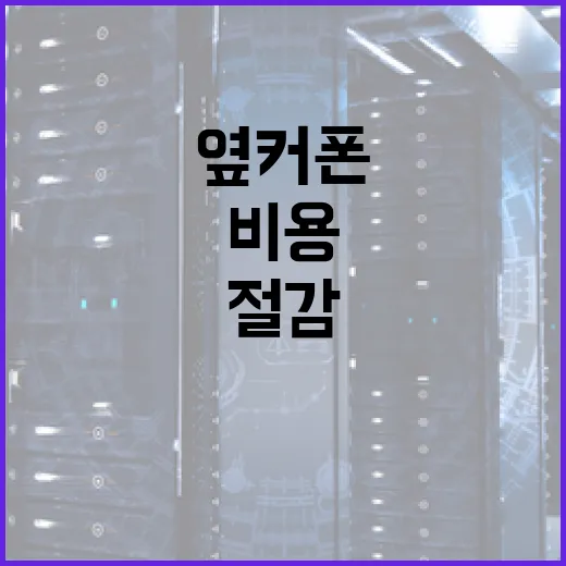 옆커폰을 통해 비용을 절감하는 방법 - 요약