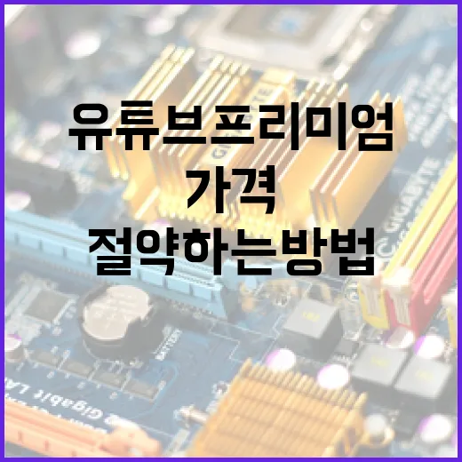 유튜브 프리미엄 가격을 절약하는 방법 - 요약