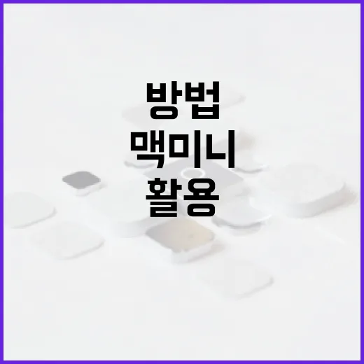 맥미니를 최대한 활용하는 방법: 전문가 가이드 - 요약