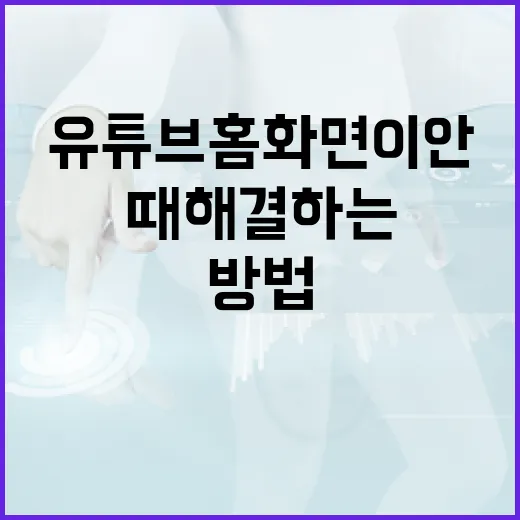 유튜브 홈화면이 안 나올 때 해결하는 방법 - 요약